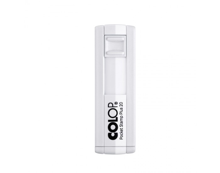 Colop Печат Pocket Stamp Plus 20, джобен, 14 x 38 mm, бял Colop Печат Pocket Stamp Plus 20, джобен, 14 x 38 mm, бял
