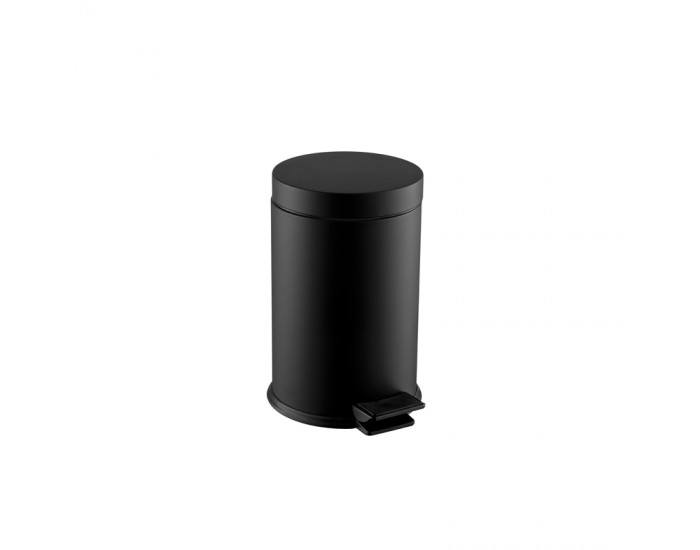 Dayco Кош за отпадъци, с педал, метален, ø18 х 29 cm, 5 L, черен Dayco Кош за отпадъци, с педал, метален, ø18 х 29 cm, 5 L, черен