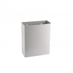 Dayco Кош за отпадъци, отворен, метален, 36 х 16 х 44 cm, 23 L, бял - Dayco