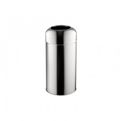Dayco Кош за отпадъци, отворен, кръгъл, ø28 х 67 cm, 40 L, инокс - Dayco