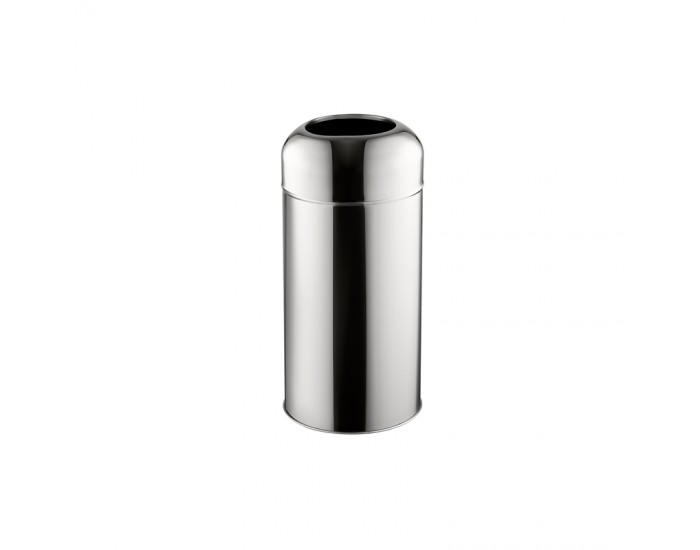 Dayco Кош за отпадъци, отворен, кръгъл, ø28 х 67 cm, 40 L, инокс Dayco Кош за отпадъци, отворен, кръгъл, ø28 х 67 cm, 40 L, инокс