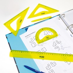 Milan Линия Acid Flex & Resistant, 30 cm, жълта - Чертожни инструменти