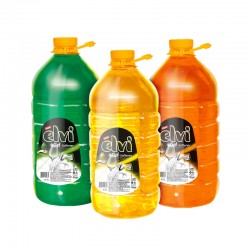 Elvi Препарат за миене на съдове Gel + Softener, лимон, 5 L - Почистващи препарати