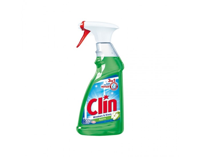Clin Почистващ препарат, ябълка, с помпа, 500 ml Clin Почистващ препарат, ябълка, с помпа, 500 ml