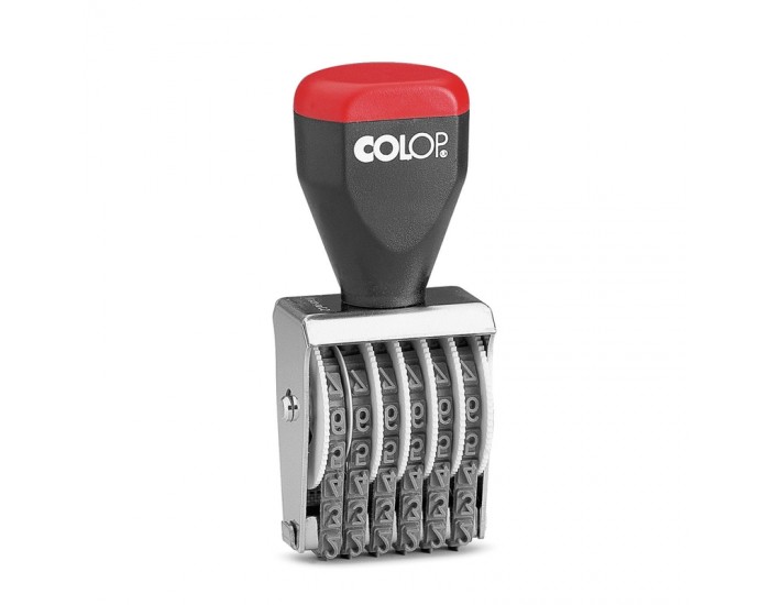 Colop Номератор 04006, с 6 цифри, 4 mm, ръчен, черен Colop Номератор 04006, с 6 цифри, 4 mm, ръчен, черен
