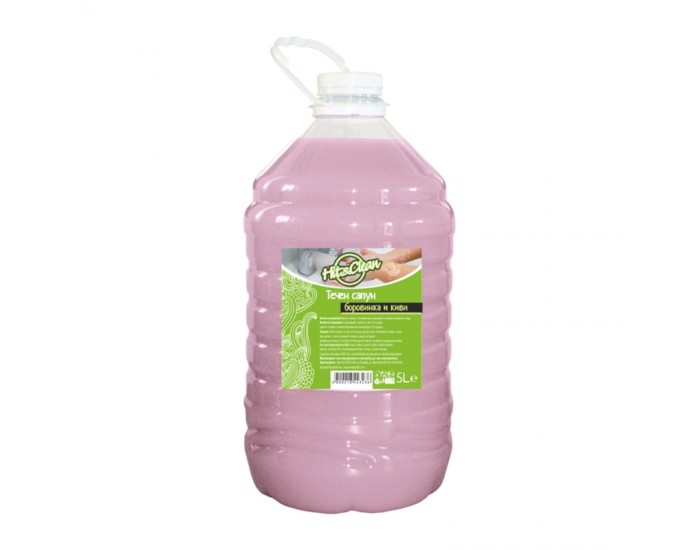 Hit&Clean Течен сапун, боровинка с киви, 5 L Hit&Clean Течен сапун, боровинка с киви, 5 L