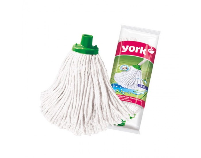 York Парцал за под, памучен, въже, 280 g, без дръжка, с конусовидна резба York Парцал за под, памучен, въже, 280 g, без дръжка, с конусовидна резба