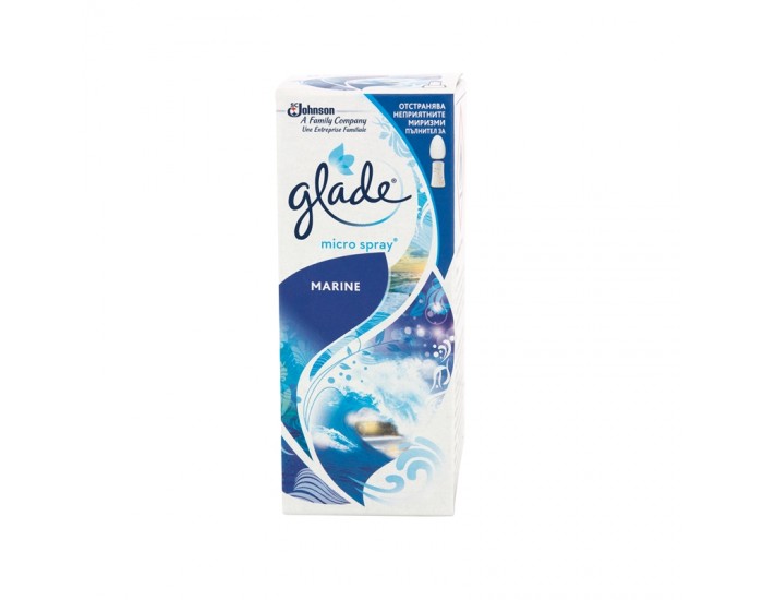 Glade Пълнител за ароматизатор microspray, океан, 10 ml Glade Пълнител за ароматизатор microspray, океан, 10 ml