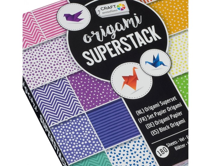 Grafix Хартия Оригами, 15 х 15 cm, 70 g/m2, 180 листа Grafix Хартия Оригами, 15 х 15 cm, 70 g/m2, 180 листа