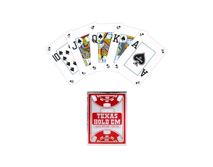Cartamundi Карти за игра Texas Holdem, червено-черни Cartamundi Карти за игра Texas Holdem, червено-черни