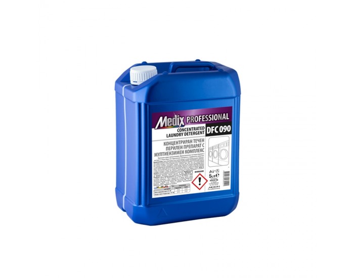 Medix Professional Концентриран перилен препарат, течен, с мултиенизмен комплекс, DFC 090, 5 L Medix Professional Концентриран перилен препарат, течен, с мултиенизмен комплекс, DFC 090, 5 L