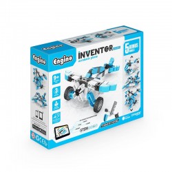 Engino Конструктор Inventor Mechanics - Самолет, 5 в 1 - Engino