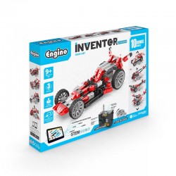 Engino Конструктор Inventor Motorized - Състезателна кола, 10 в 1 - Engino