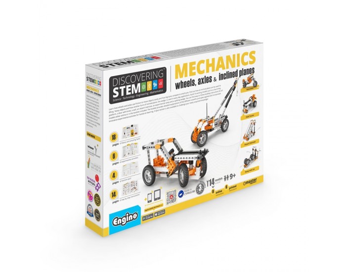 Engino Конструктор STEM Mechanics - Колела, оси, наклони, равнини Engino Конструктор STEM Mechanics - Колела, оси, наклони, равнини