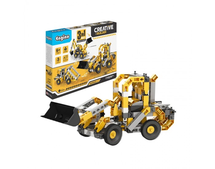 Engino Конструктор Creative Builder - Колесен товарач, 3 в 1 Engino Конструктор Creative Builder - Колесен товарач, 3 в 1