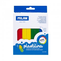 Milan Пластилин, 330 g, 4 цвята - Глина, Пластилин и други материали