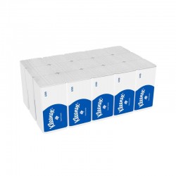 Kimberly-Clark Кърпи за ръце Kleenex 6789, двупластови, 21.2 х 21.5 cm, 186 къса, 15 броя - Kimberly-Clark