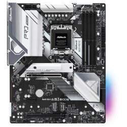 ASROCK MB Desktop B650 PRO RS, AM5, 4x DDR5, 1x PCIe 4.0 x16, 1x PCIe 3.0 x16, 1x Blazing M.2(PCIe Gen5x4), 1x Hyper M.2(PCIe Gen4x4), 1x M.2, 4x SATA3 6.0 Gb/s, 7.1 CH HD Audio, 1x HDMI, 1x DisplayPort, 2.5G LAN, 7x USB 3.2, 9x USB 2.0 - Офис