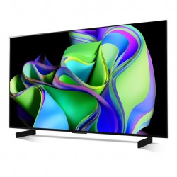 Телевизор LG OLED42C32LA, 42" UHD OLED evo, 4K (3840 x 2160), DVB-C/T2/S2, Full Cinema Screnn, Alpha 9, 120Hz, ThinQ AI, HDR10, VRR, NVIDIA G-SYNC, AMD FreeSync, Dolby Vision, Dolby Atmos, Wi-Fi, BT, HDMI, USB, Multi View, Meteor Titan - Офис техника