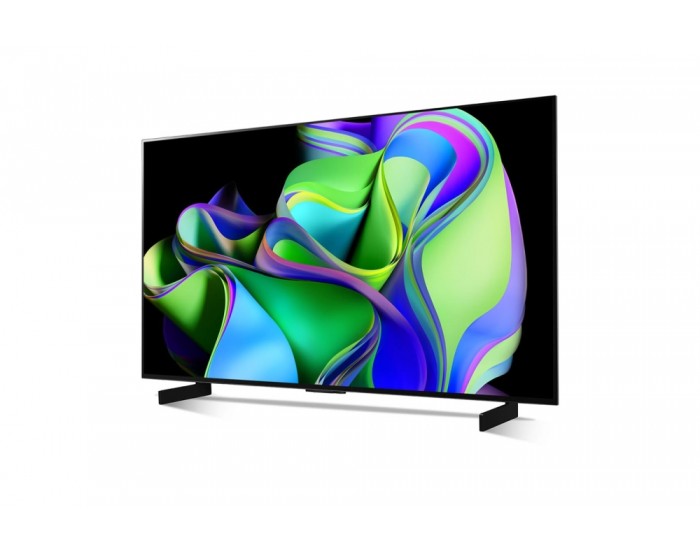 Телевизор LG OLED42C32LA, 42" UHD OLED evo, 4K (3840 x 2160), DVB-C/T2/S2, Full Cinema Screnn, Alpha 9, 120Hz, ThinQ AI, HDR10, VRR, NVIDIA G-SYNC, AMD FreeSync, Dolby Vision, Dolby Atmos, Wi-Fi, BT, HDMI, USB, Multi View, Meteor Titan Телевизор LG OLED42C32LA, 42" UHD OLED evo, 4K (3840 x 2160), DVB-C/T2/S2, Full Cinema Screnn, Alpha 9, 120Hz, ThinQ AI, HDR10, VRR, NVIDIA G-SYNC, AMD FreeSync, Dolby Vision, Dolby Atmos, Wi-Fi, BT, HDMI, USB, Multi View, Meteor Titan