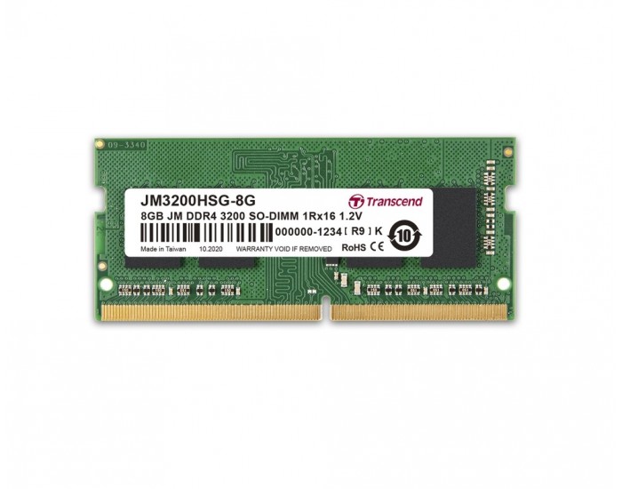 Памет Transcend 8GB JM DDR4 3200 SO-DIMM 1Rx16 1Gx16 CL22 1.2V Памет Transcend 8GB JM DDR4 3200 SO-DIMM 1Rx16 1Gx16 CL22 1.2V