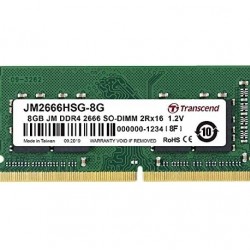 Памет Transcend 8GB JM DDR4 2666Mhz SO-DIMM 1Rx16 1Gx16 CL19 1.2V - Офис техника