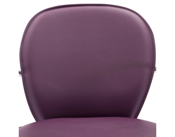Sonata H Бар табуретки с подлакътници, 2 бр, лилави, изкуствена кожа