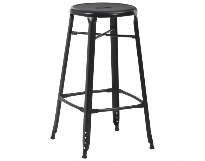 Sonata H Бар столове, 2 бр, черни, стомана Sonata H Бар столове, 2 бр, черни, стомана