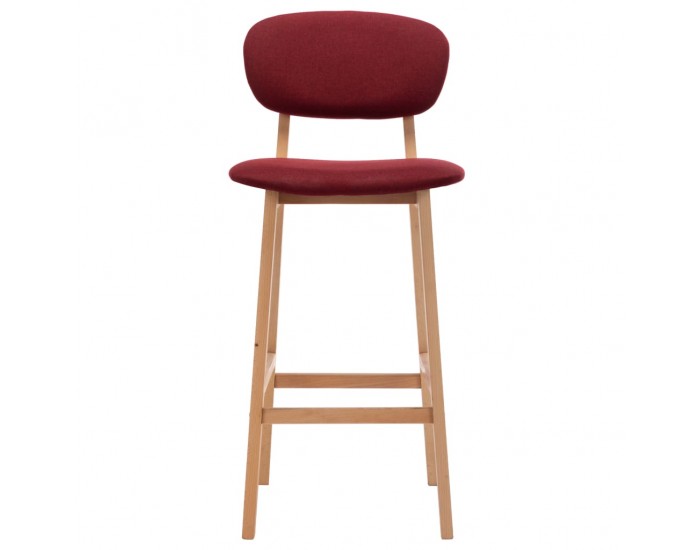Sonata H Бар табуретки, 2 бр, виненочервени, текстил