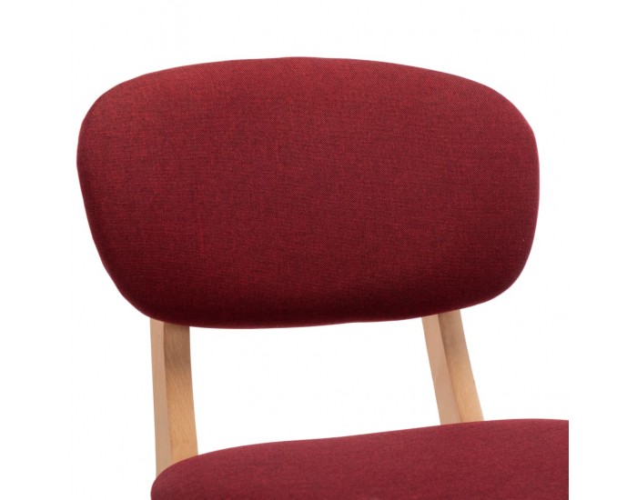 Sonata H Бар табуретки, 2 бр, виненочервени, текстил