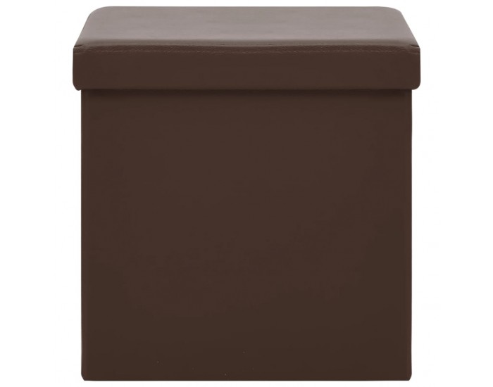 Sonata H Сгъваема табуретка за съхранение, кафява, PVC Sonata H Сгъваема табуретка за съхранение, кафява, PVC