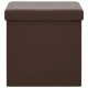 Sonata H Сгъваема табуретка за съхранение, кафява, PVC Sonata H Сгъваема табуретка за съхранение, кафява, PVC