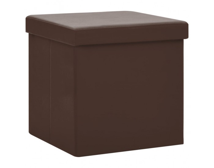 Sonata H Сгъваема табуретка за съхранение, кафява, PVC Sonata H Сгъваема табуретка за съхранение, кафява, PVC