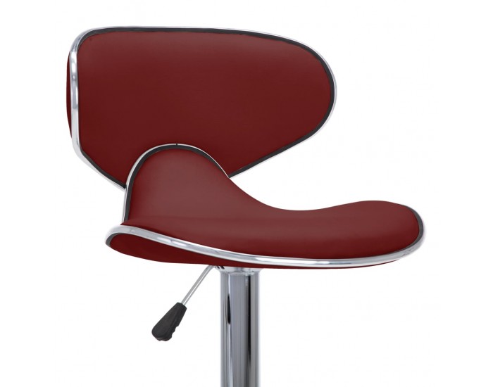 323649 Sonata H Bar Stools 2 pcs Wine Red Faux Leather 323649 Sonata H Bar Stools 2 pcs Wine Red Faux Leather