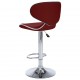 323649 Sonata H Bar Stools 2 pcs Wine Red Faux Leather 323649 Sonata H Bar Stools 2 pcs Wine Red Faux Leather