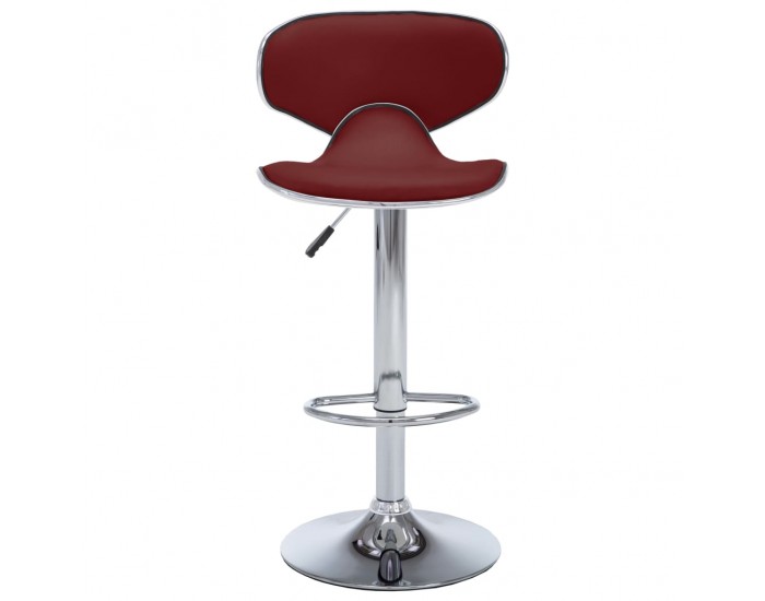 323649 Sonata H Bar Stools 2 pcs Wine Red Faux Leather 323649 Sonata H Bar Stools 2 pcs Wine Red Faux Leather