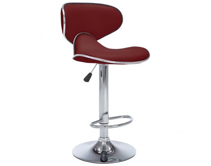 323649 Sonata H Bar Stools 2 pcs Wine Red Faux Leather 323649 Sonata H Bar Stools 2 pcs Wine Red Faux Leather