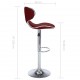 323649 Sonata H Bar Stools 2 pcs Wine Red Faux Leather 323649 Sonata H Bar Stools 2 pcs Wine Red Faux Leather