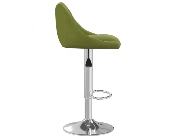 Sonata H Бар табуретка, светлозелена, кадифе