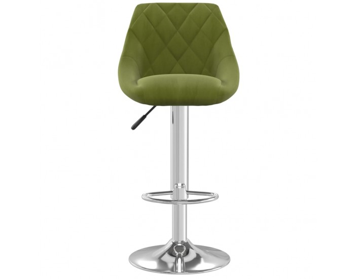 Sonata H Бар табуретка, светлозелена, кадифе