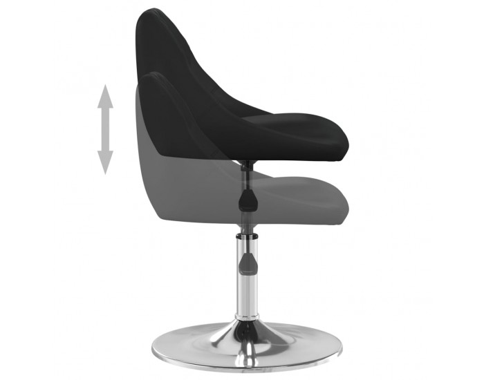 Sonata H Бар табуретка, черна, изкуствена кожа