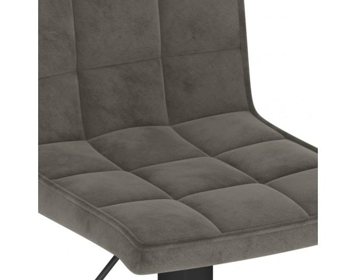 Sonata H Бар табуретки, 2 бр, тъмносиви, кадифе Sonata H Бар табуретки, 2 бр, тъмносиви, кадифе