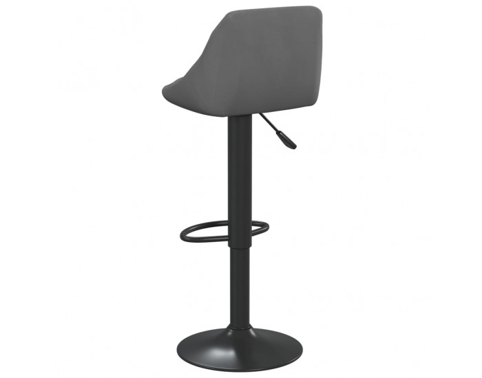 Sonata H Бар табуретка, тъмносива, кадифе