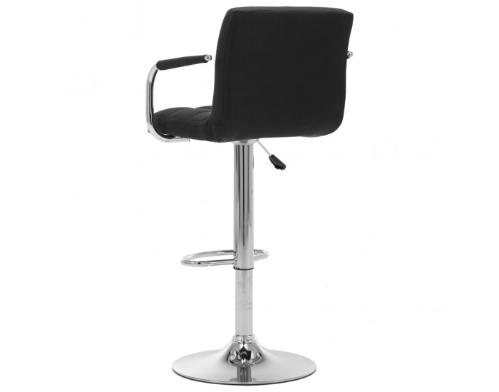 Sonata H Бар стол, черен, текстил