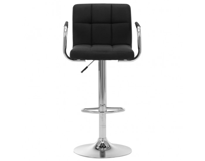 Sonata H Бар стол, черен, текстил