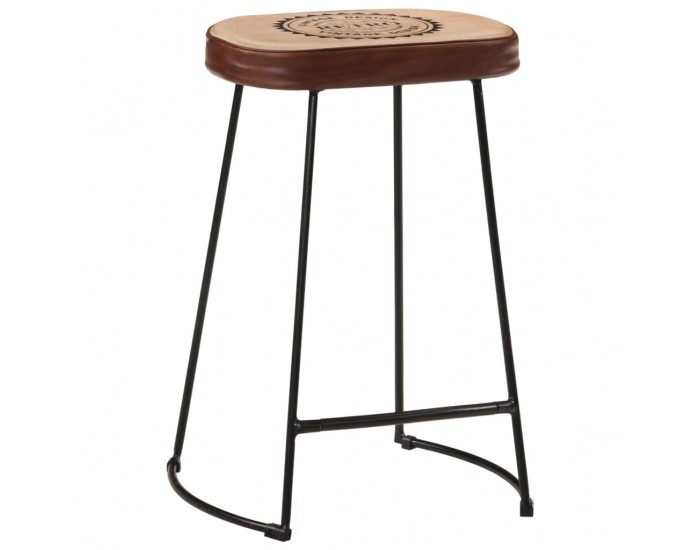 Sonata H Бар табуретки 2 бр тъмнокафяви 41x29x62 см