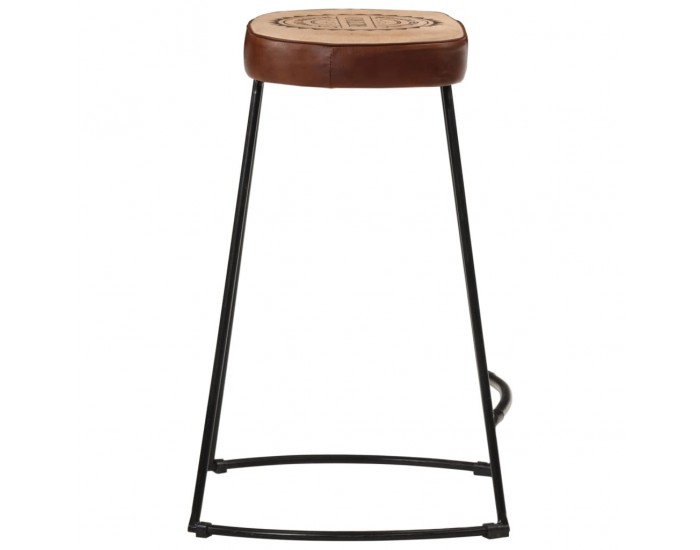 Sonata H Бар табуретки 2 бр тъмнокафяви 41x29x62 см