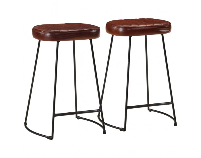 Sonata H Бар табуретки 2 бр тъмнокафяви 41x29x62 см