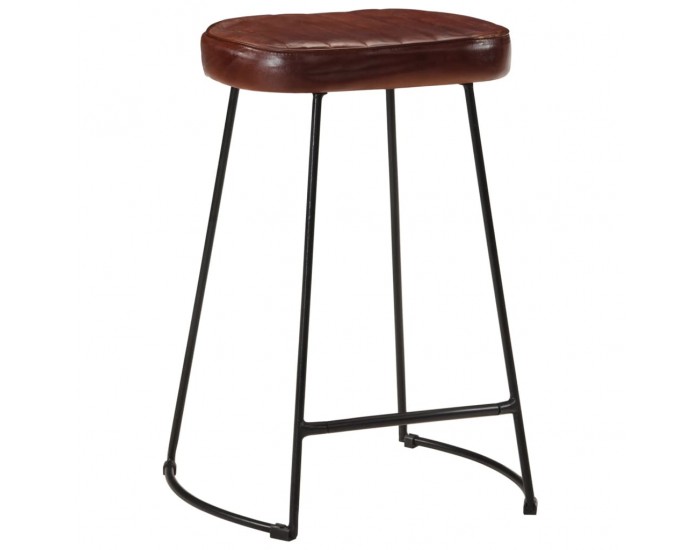 Sonata H Бар табуретки 2 бр тъмнокафяви 41x29x62 см