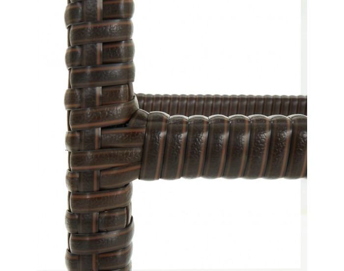 Sonata H Бар табуретки с възглавници, 3 бр, кафяв полиратан Sonata H Бар табуретки с възглавници, 3 бр, кафяв полиратан